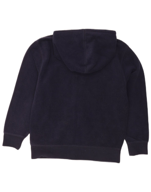 Gap Veste Polaire à Capuche Graphique Garçon 12-13 Ans 2XL Bleu Marine Coton