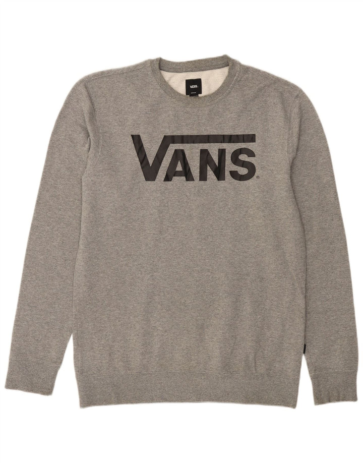VANS Sweat-shirt graphique pour homme en coton gris moyen