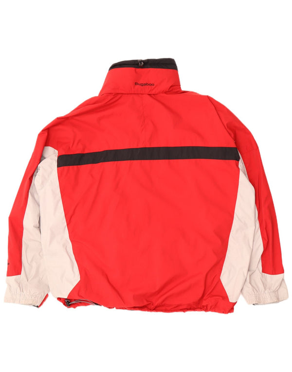 Columbia Veste de pluie à capuche Interchange pour homme UK 42 XL Rouge Colorblock Nylon