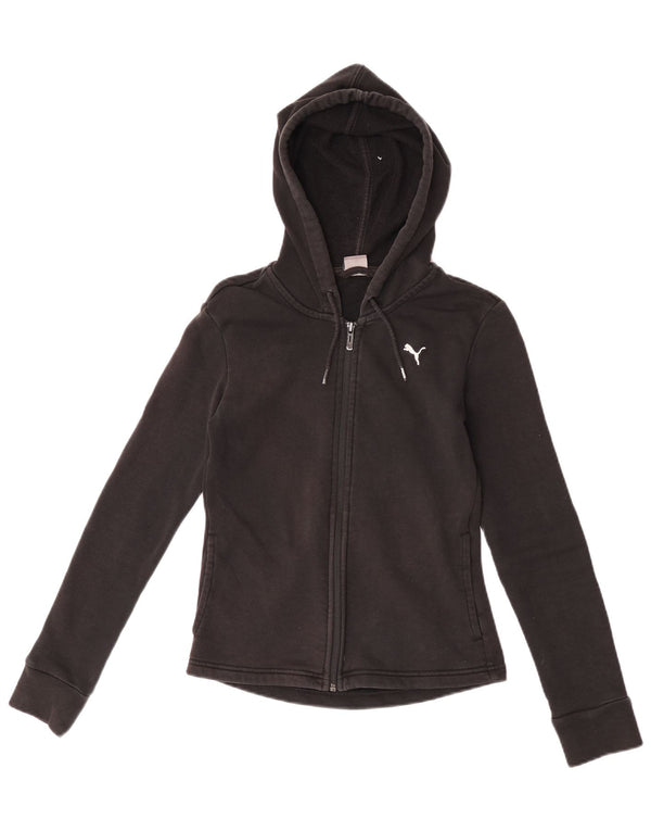 Puma Pull à capuche zippé pour femme UK 6 XS Noir