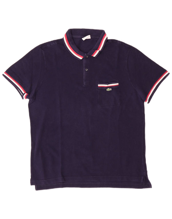 Lacoste Polo Homme Taille 6 XL Violet Coton