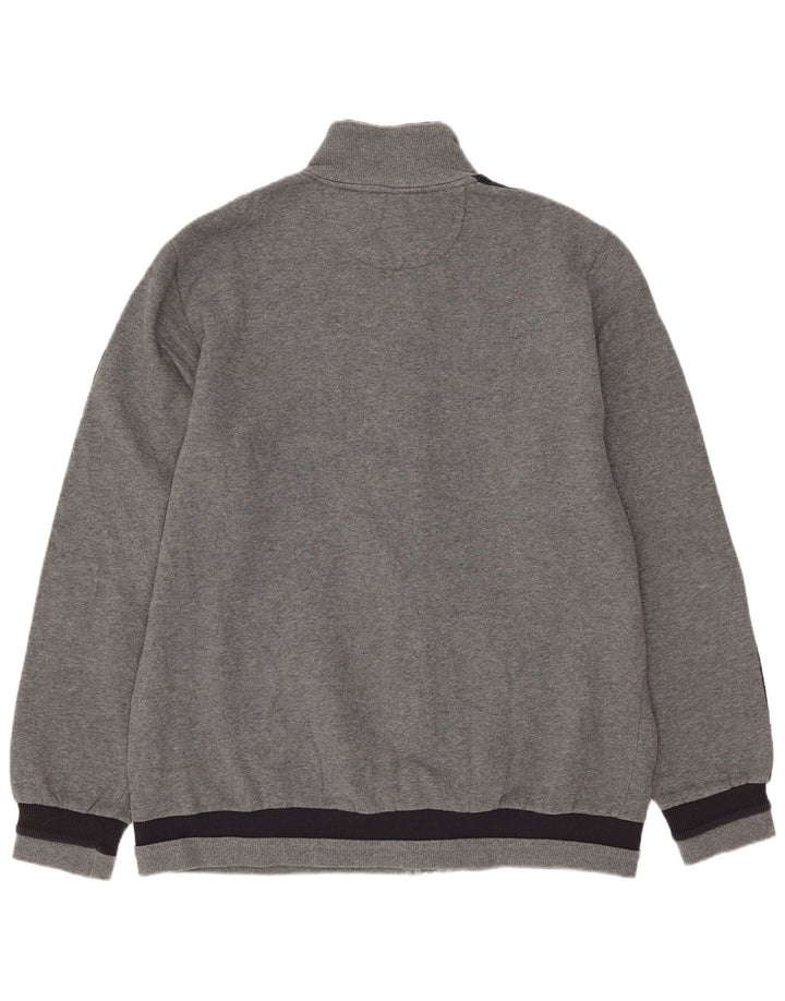Lotto Veste de survêtement pour homme en coton color block Taille L Gris