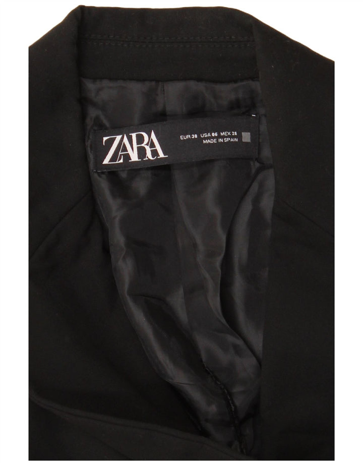 Zara Veste Blazer 1 Bouton Femme EU 38 Petit Noir