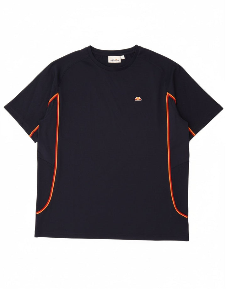 ELLESSE T-Shirt Garçon 13-14 ans Bleu Marine Polyester