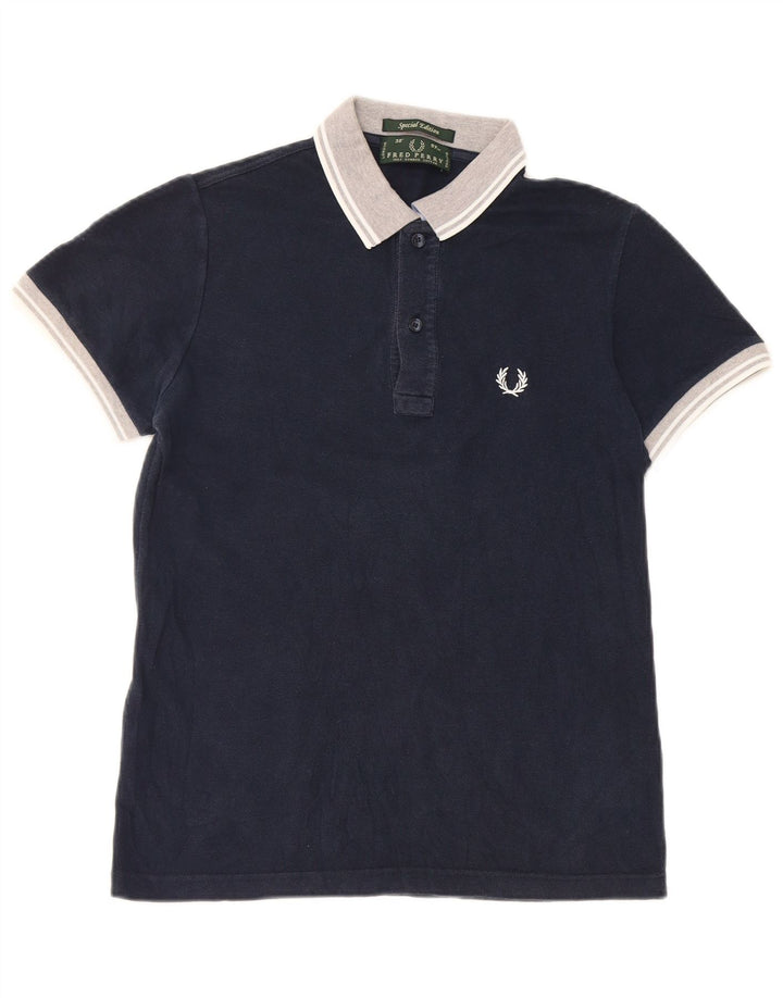 Fred Perry Polo Homme Petit Bleu Marine Coton