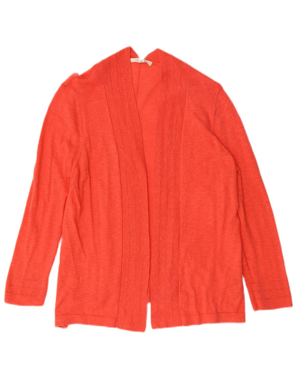 White Stuff Cardigan ouvert à manches 3/4 pour femme UK 14 Large Orange