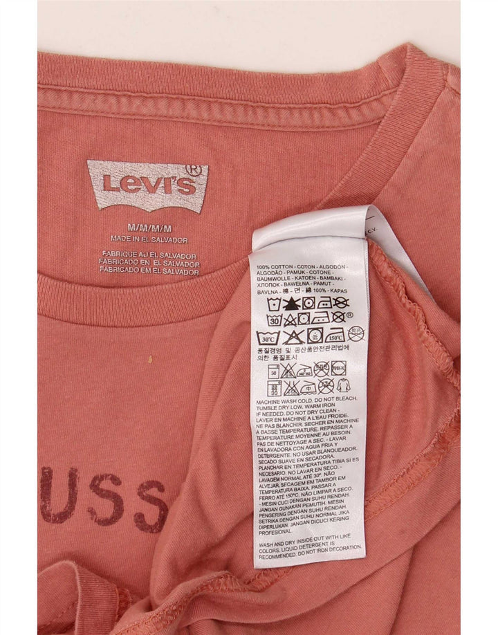 Levi's Tee-Shirt Graphique Homme Rose Moyen Coton