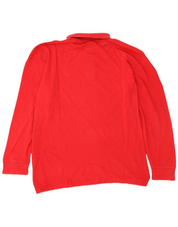 Sergio Tacchini Polo à manches longues pour homme IT 54 XL Rouge Coton