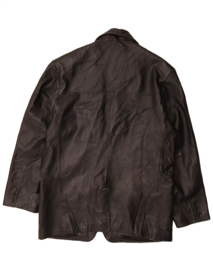 Route 66 Veste en cuir pour homme UK 40 Grand cuir noir