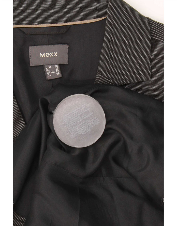 Costume 2 pièces Mexx pour femme à 2 boutons UK 12 Medium W30 L33 Gris à fines rayures