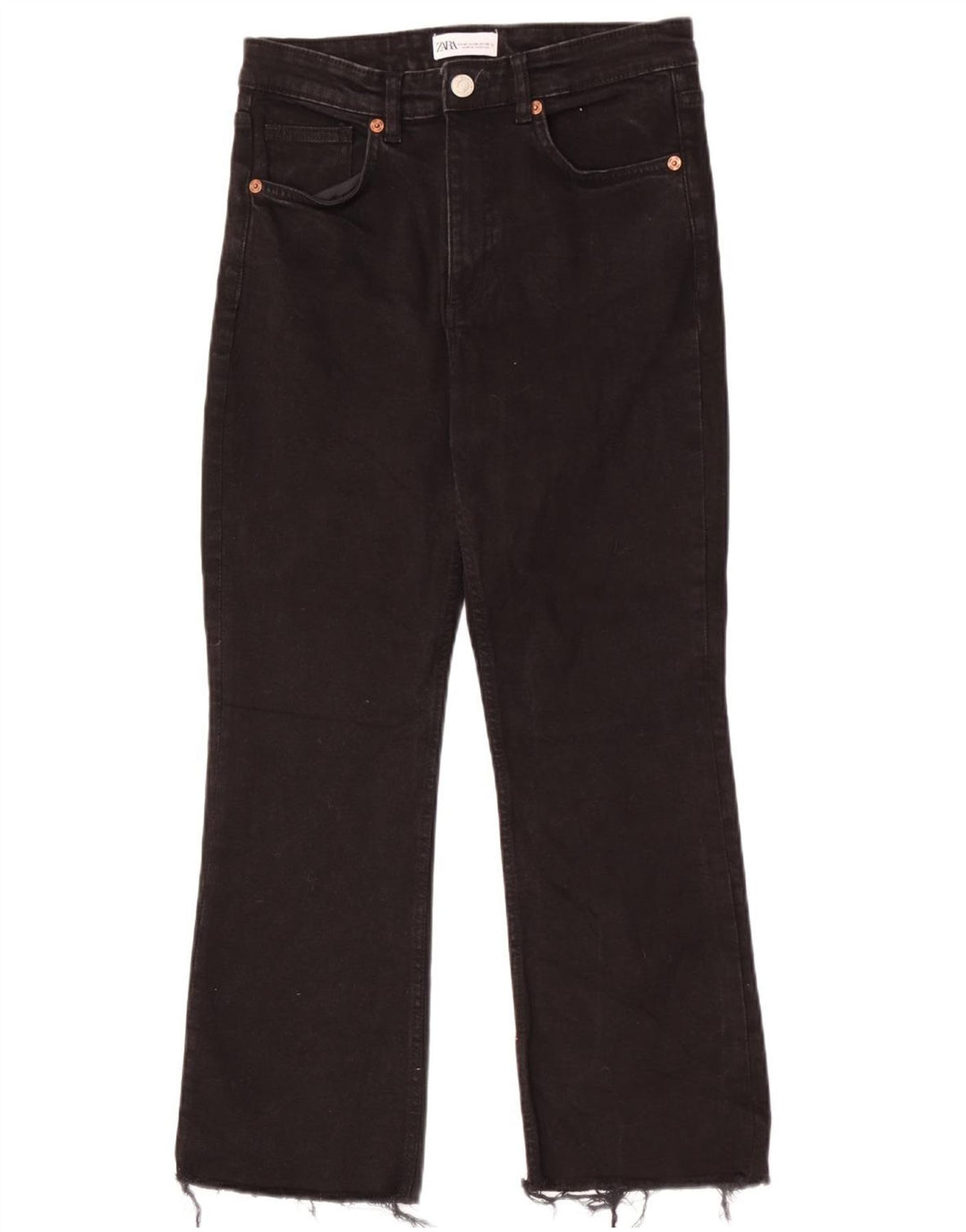 Zara Jean droit femme EU 40 Medium W30 L26 coton noir