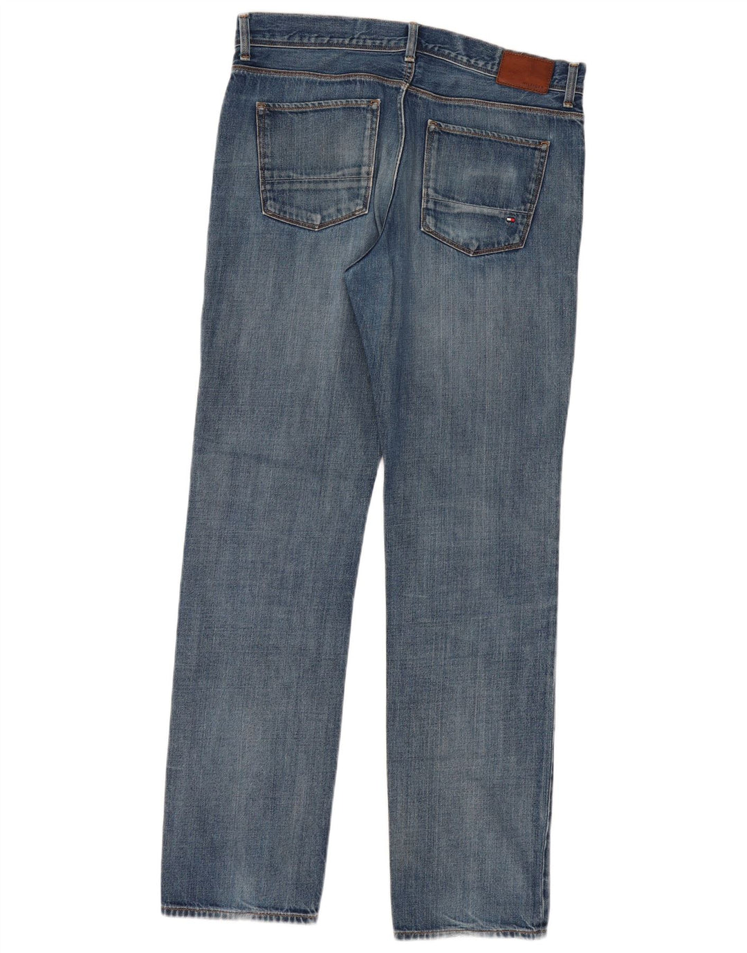 TOMMY HILFIGER Jean Droit Mercer Regular Fit Homme W34 L34 Bleu Coton
