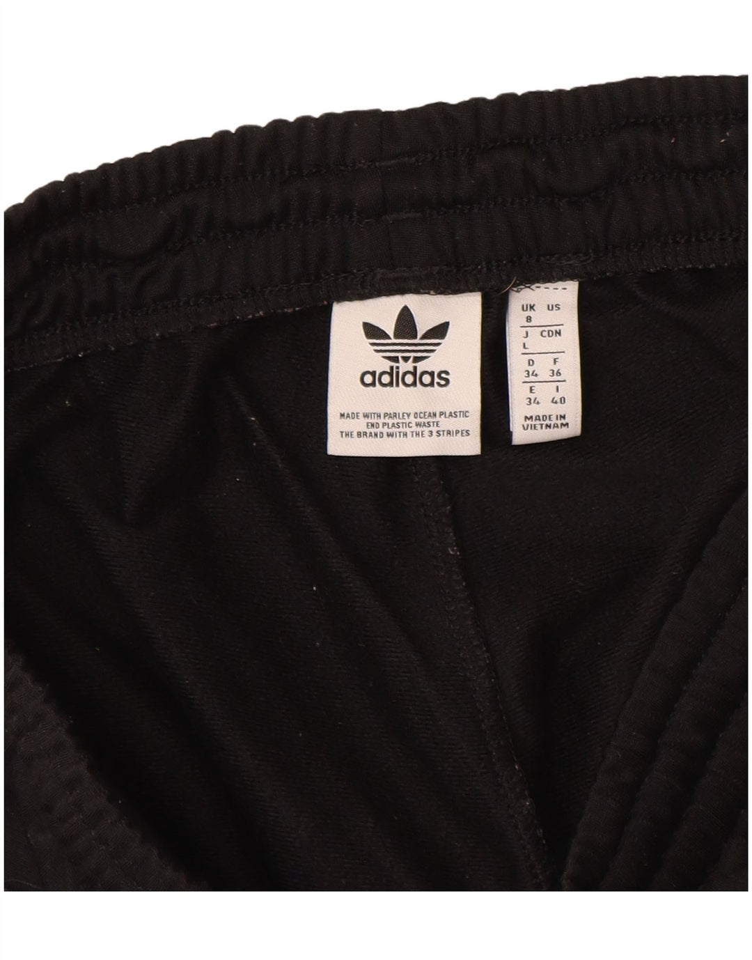 Adidas Pantalon de survêtement pour femme UK 8 Small Noir Polyester