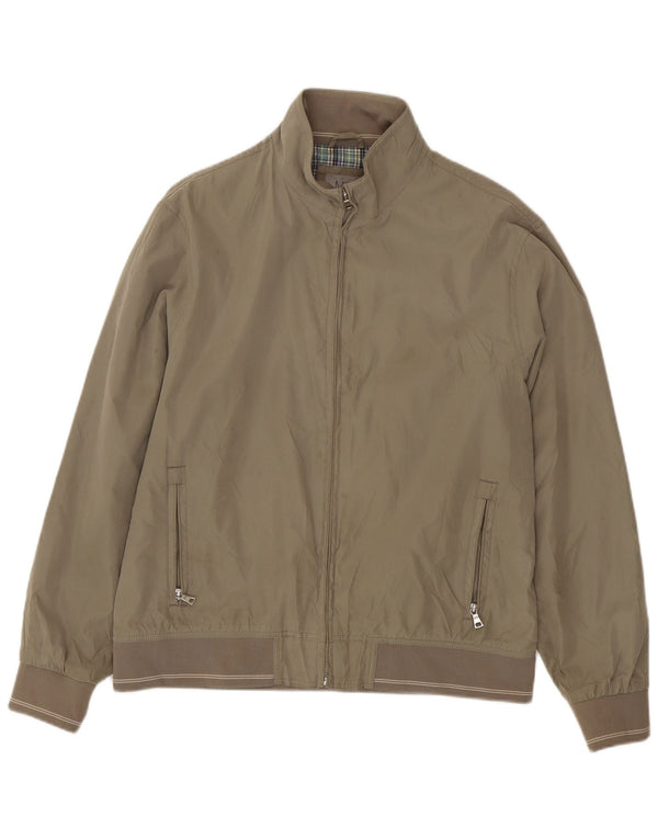 Marks & Spencer Veste bomber coupe régulière pour homme UK 40 Large Beige Polyester