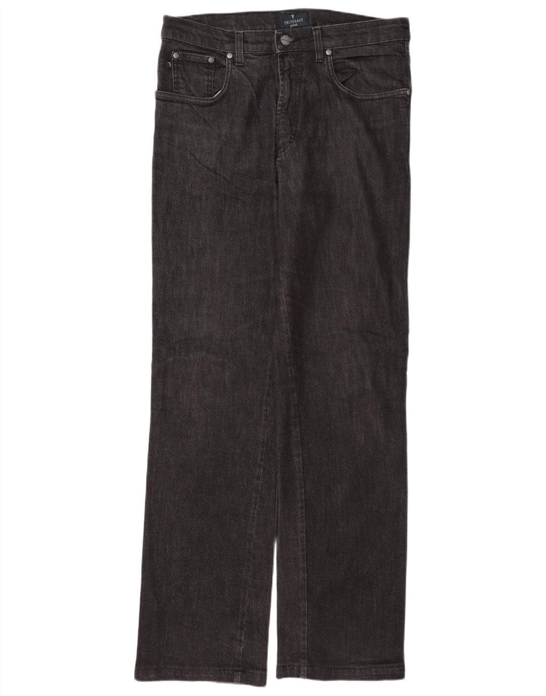 Trussardi Jean Droit W34 L33 Gris Coton Homme