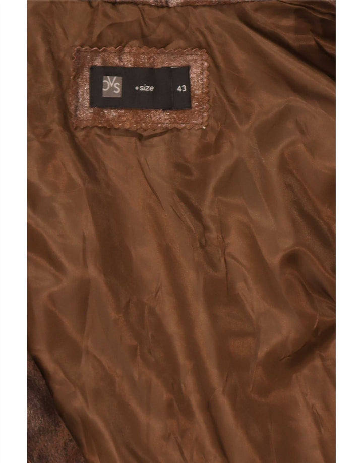 BVS Veste en cuir pour femme EU 43 Large Marron