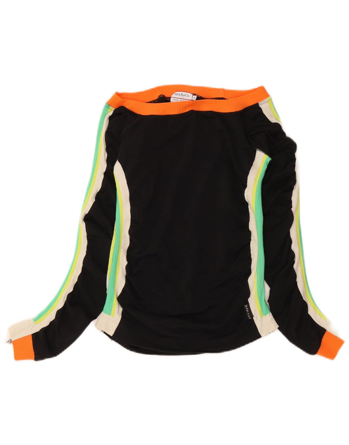 Max & Co. Haut à épaules dénudées pour femme UK 12 Medium Black Colourblock