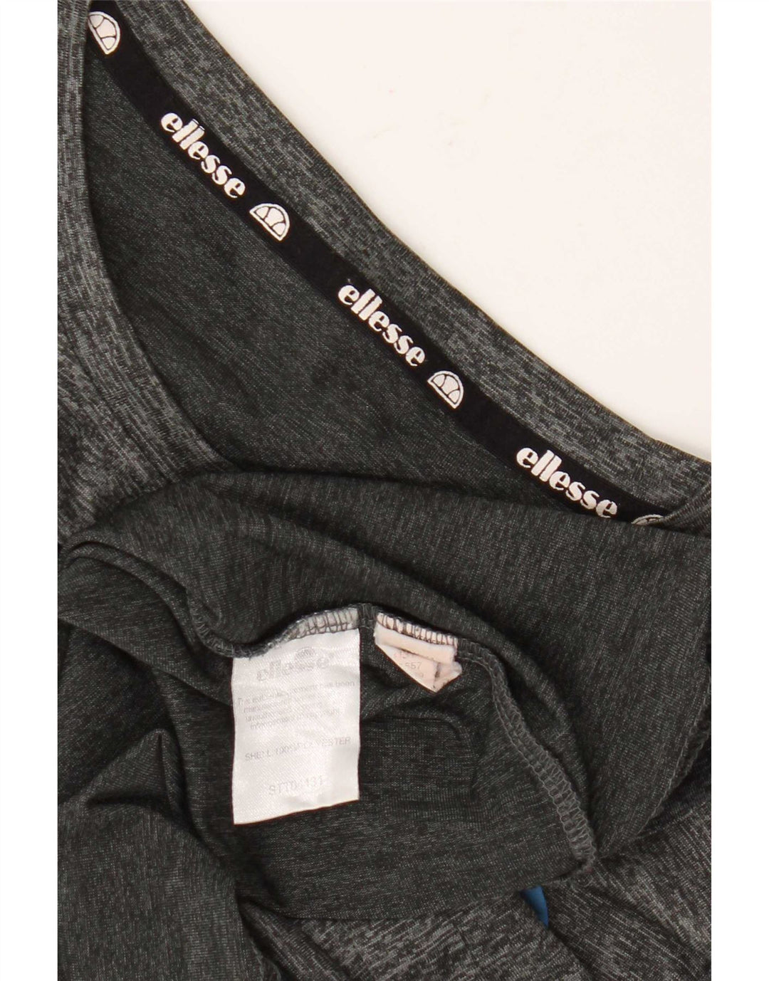 Ellesse T-shirt graphique pour femme UK 14 Gris moyen Polyester