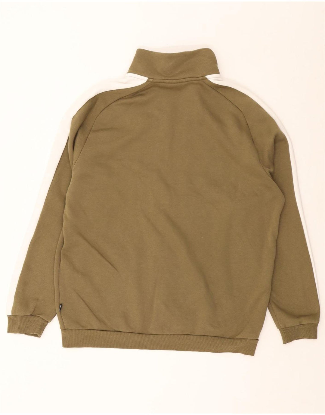 PUMA Veste de survêtement pour homme en coton color block Kaki Taille L