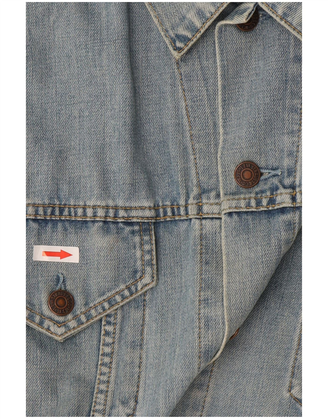 Levi's Veste en Jean Homme UK 40 Large Bleu