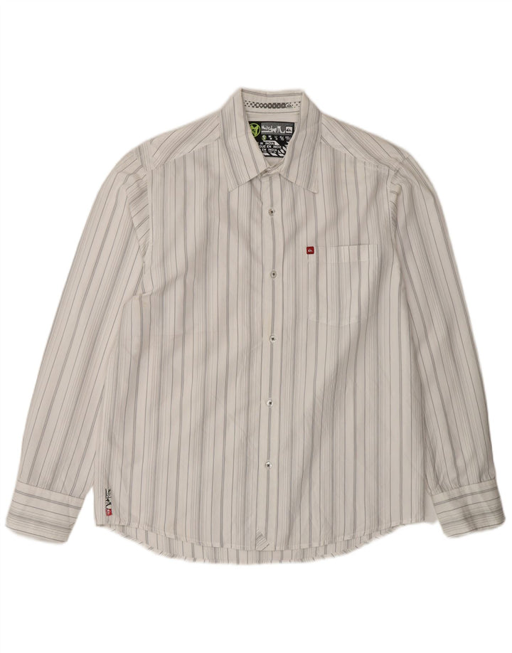 Quiksilver Chemise Homme Petit Rayé Blanc