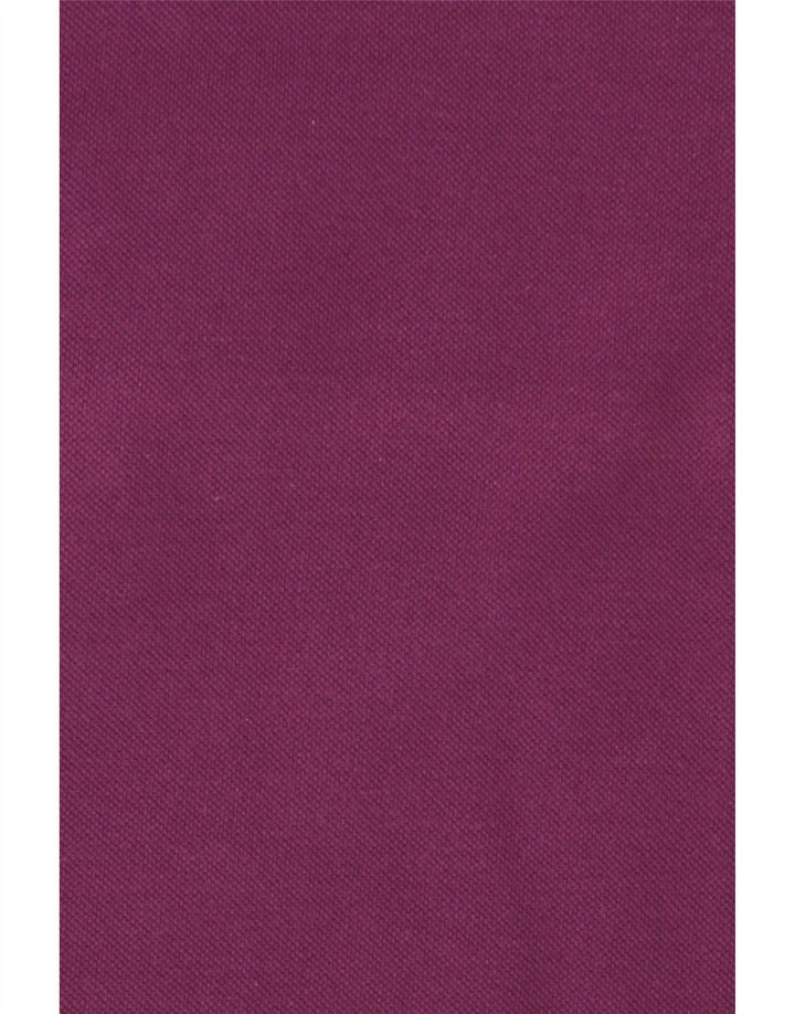 Polo homme vintage coton violet moyen