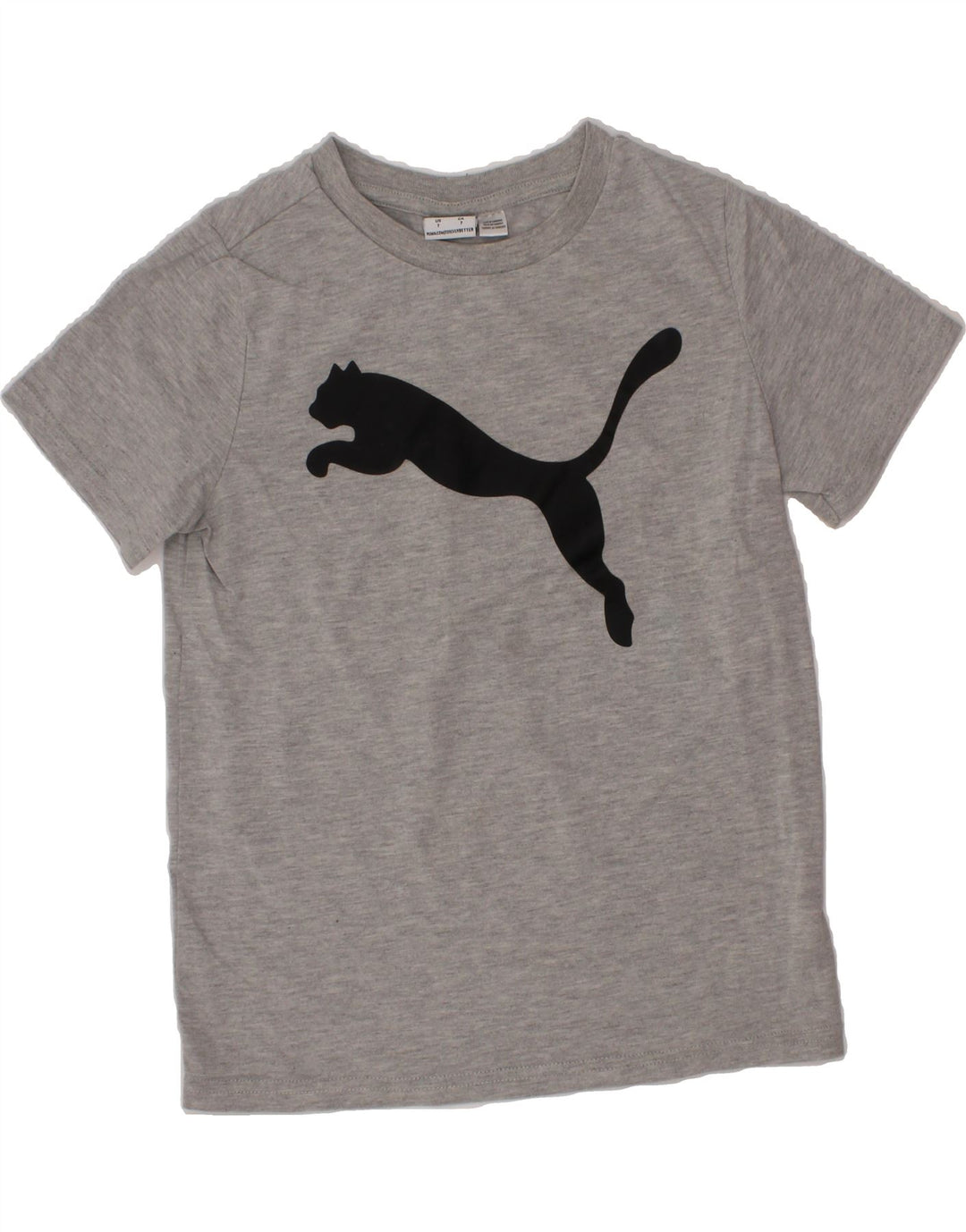 PUMA Boys Graphic T-Shirt Top 6-7 Years Grey Cotton Vintage Puma and Second-Hand Puma from Messina Hembry 