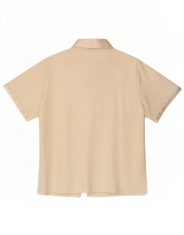 Marks & Spencer Chemisier à manches courtes pour femme UK 12 Medium Off White