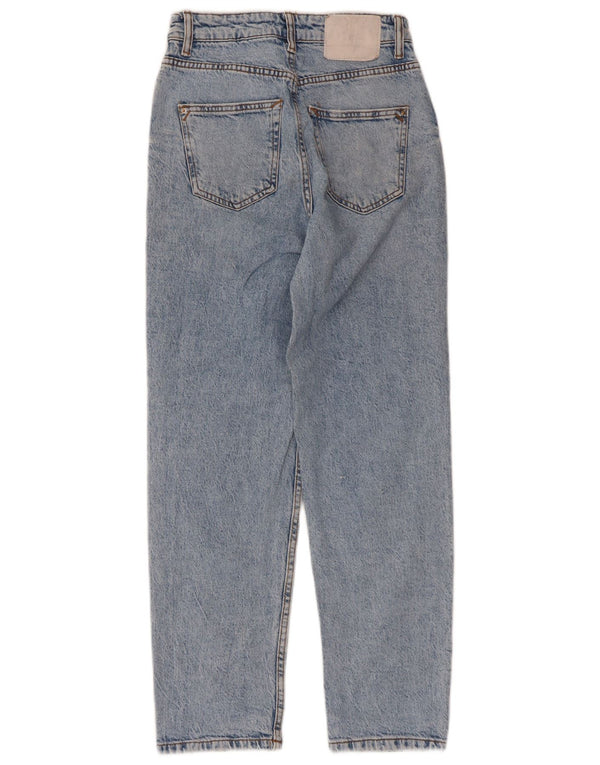 Zara Jean droit femme EU 34 2XS W24 L27 bleu coton