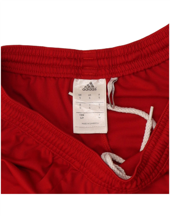 Adidas Short de sport Climalite pour homme Petit Rouge Polyester Colorblock