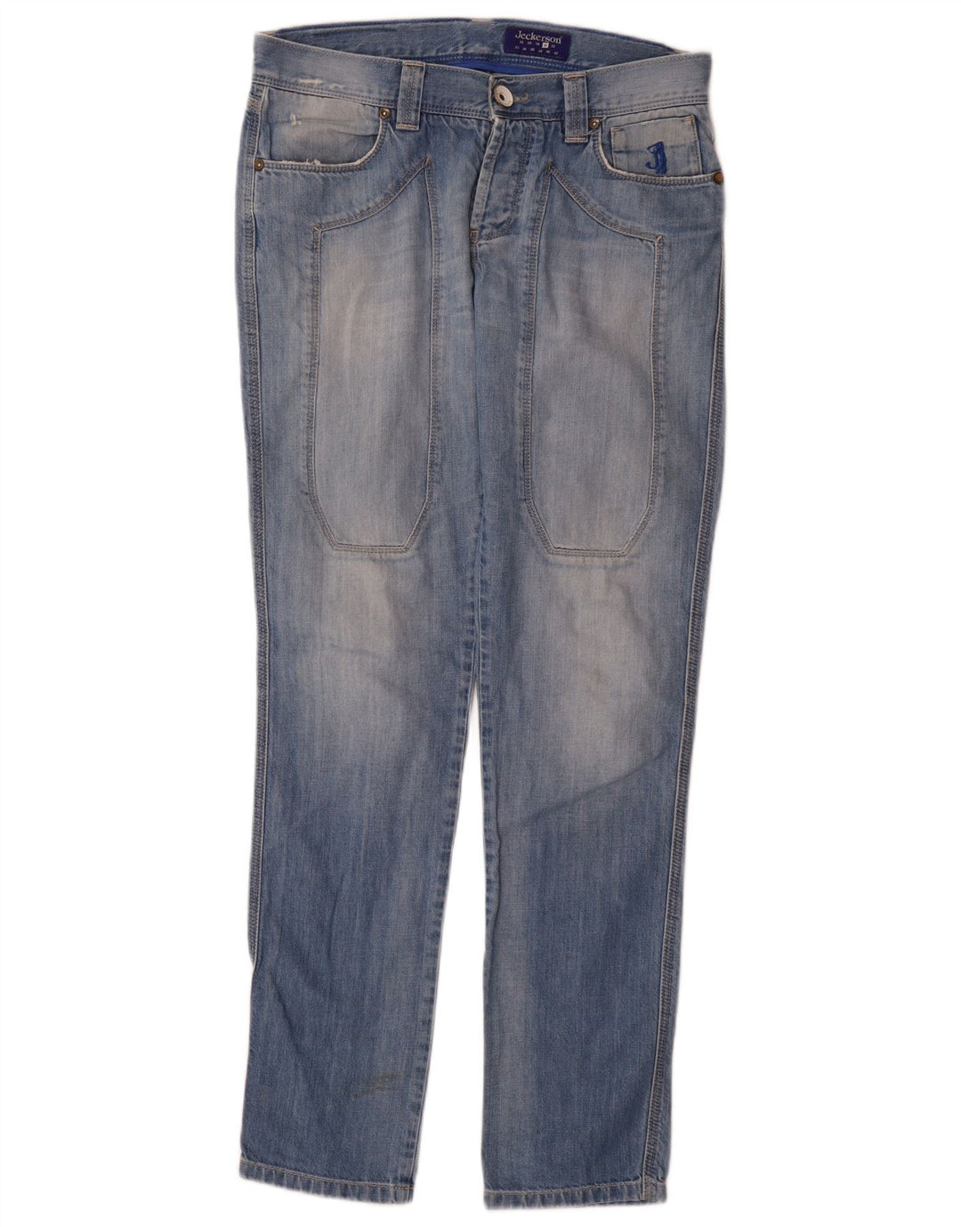 Jeckerson Jean Slim Femme W31 L33 Bleu Coton