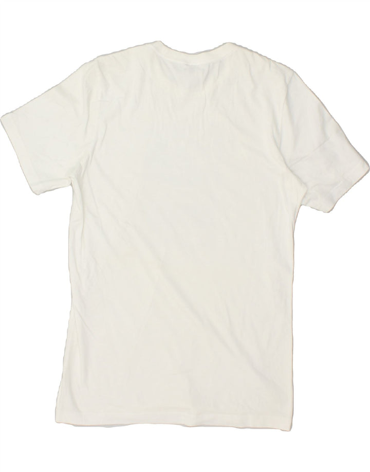 ADIDAS Mens Graphic T-Shirt Top Small White Cotton Vintage Adidas and Second-Hand Adidas from Messina Hembry 