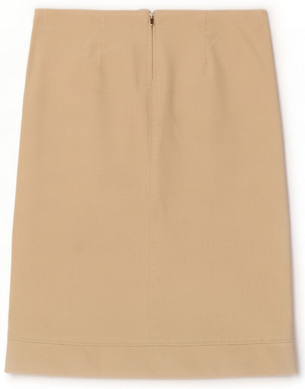 Max & Co. Jupe en velours côtelé pour femme UK 10 Small W29 Coton beige