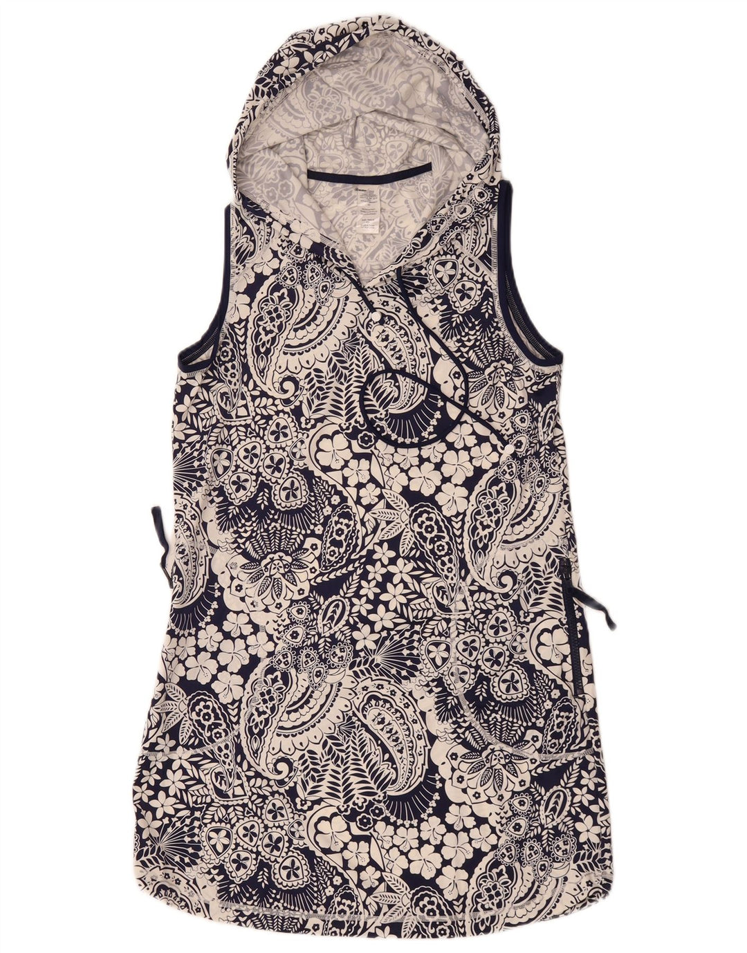 Tommy Bahama Chemisier sans manches pour femme UK 10 Petit nylon bleu marine