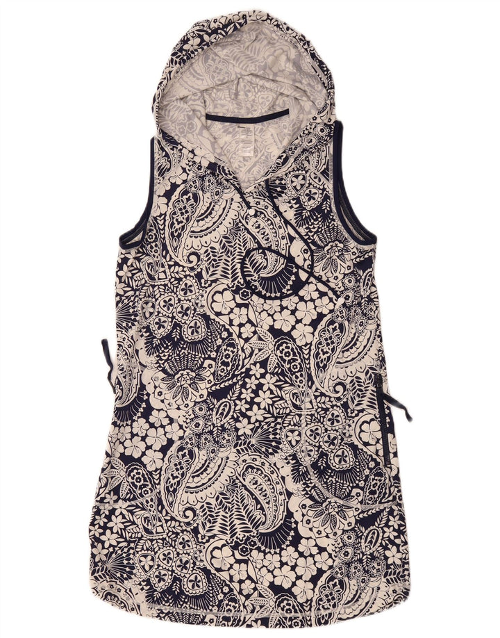 Tommy Bahama Chemisier sans manches pour femme UK 10 Petit nylon bleu marine