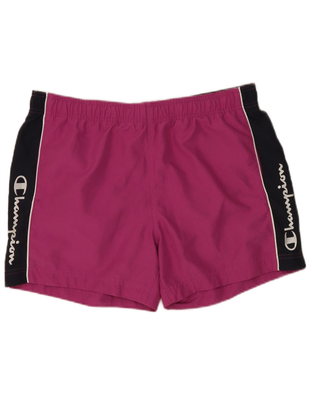 Champion Short de bain graphique pour homme, grand, violet, color block, polyester