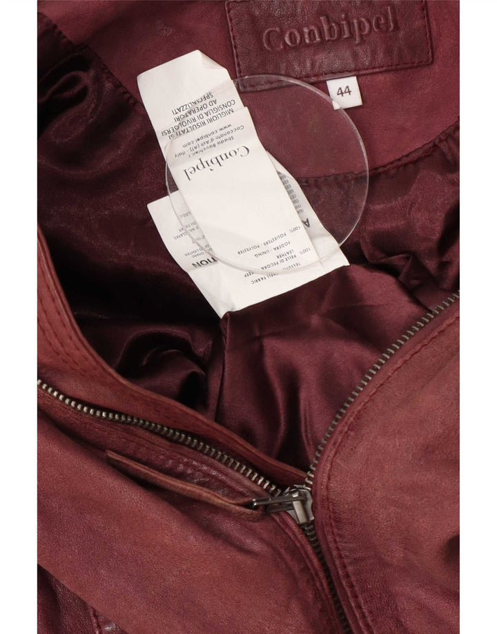 Veste en cuir femme Conbipel IT 44 Bordeaux moyen