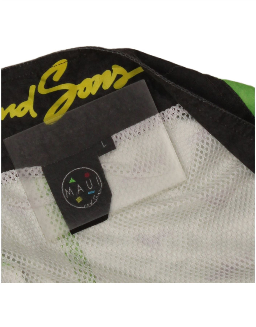 MAUI AND SONS Short de Bain Graphique Homme Vert Moyen Coton