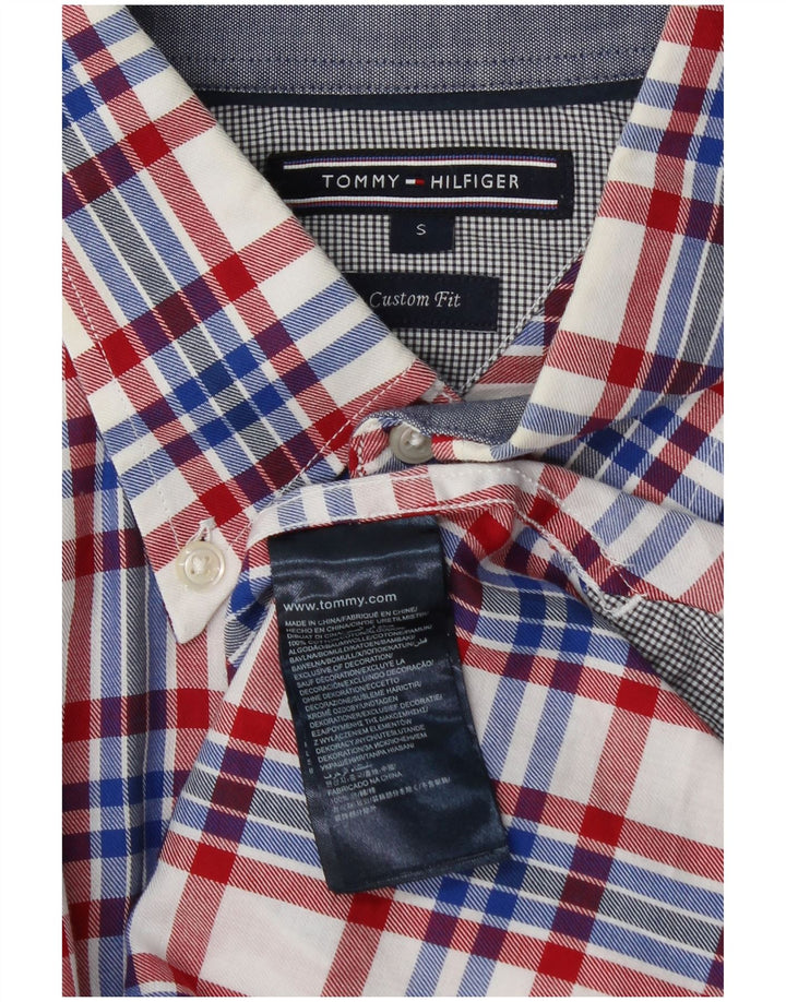 Tommy Hilfiger Chemise sur mesure pour homme en coton à petits carreaux multicolores