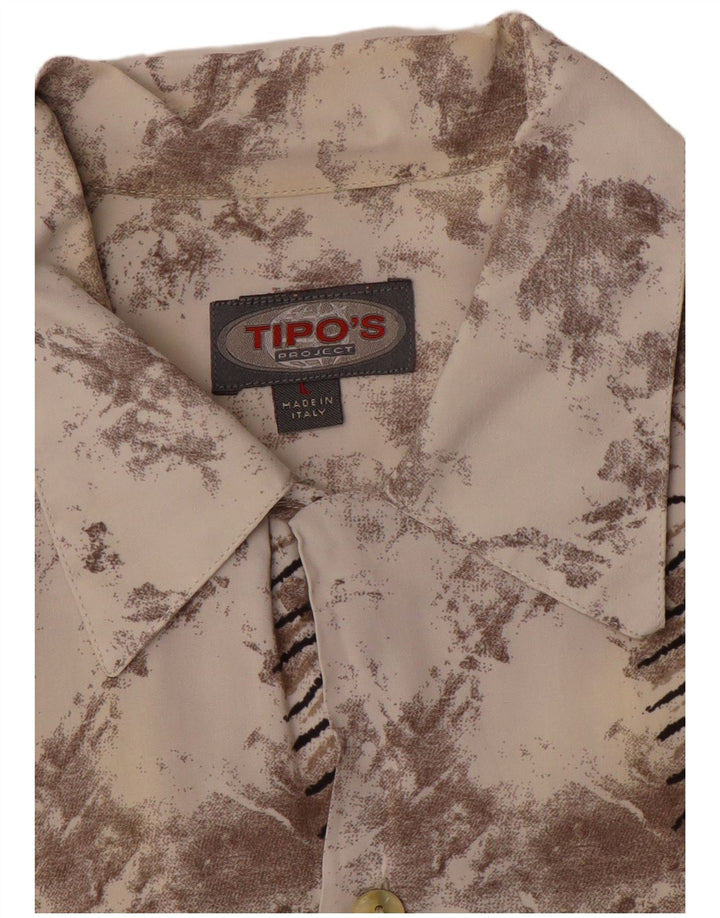 Tipo' S Chemise à manches courtes à motif abstrait pour homme Large Multicolore