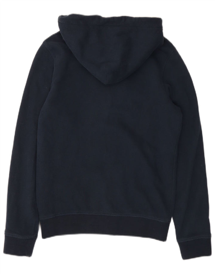 GANT Pull à capuche zippé graphique pour hommes, petit coton bleu marine