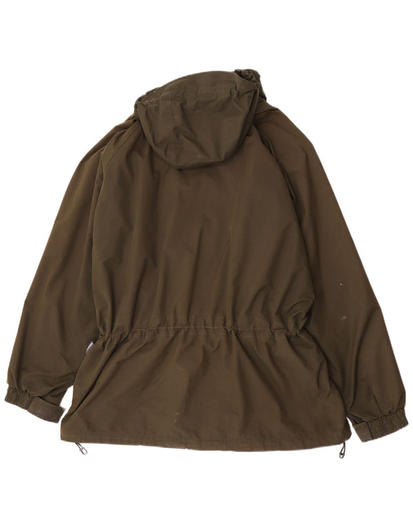 Berghaus Veste de pluie à capuche pour homme UK 42 XL Kaki Nylon