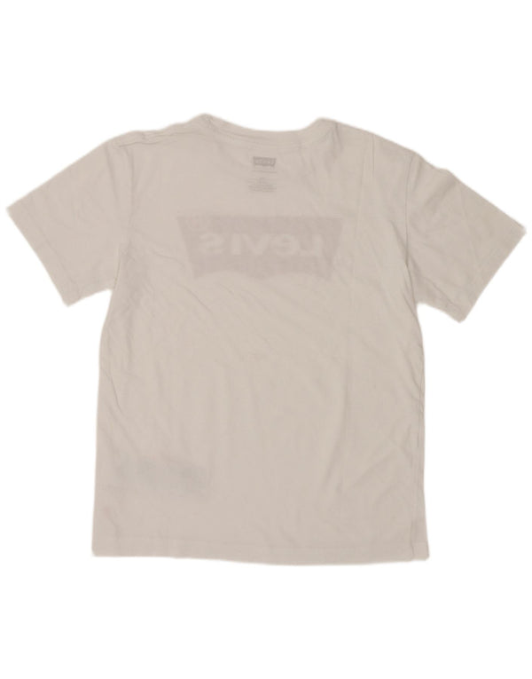 Levi's T-Shirt Graphique Garçon 13-14 ans Blanc Coton