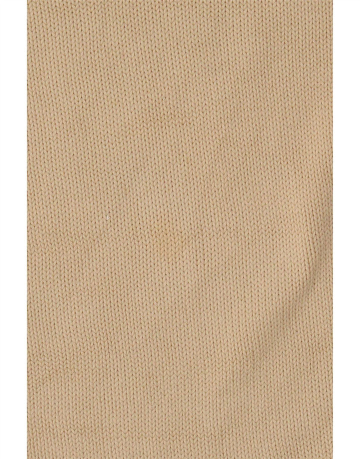 Marks & Spencer Pull col V pour homme en coton beige Large