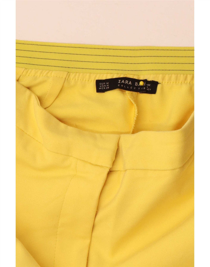 Zara Femme Pantalon De Costume Slim Moyen W28 L29 Jaune
