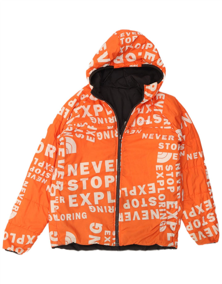 The North Face Veste matelassée réversible à capuche pour garçon 14-15 ans XL Noir