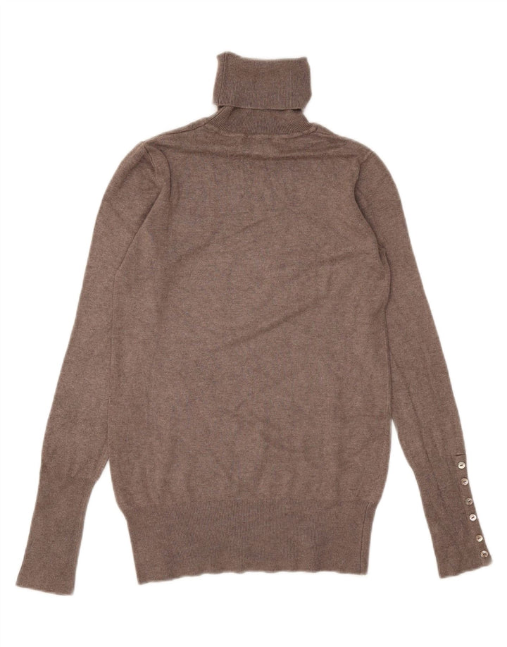 Zara Pull col roulé pour femme UK 12 Rayonne gris moyen