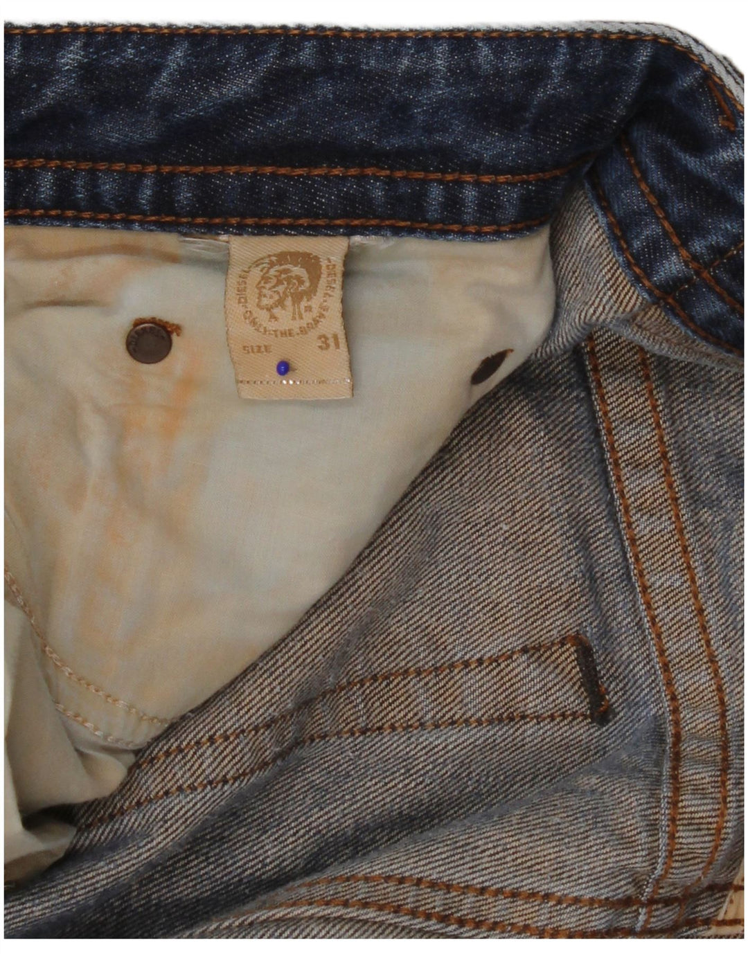 Diesel Jean Droit Thavar Homme Bleu W31 L27