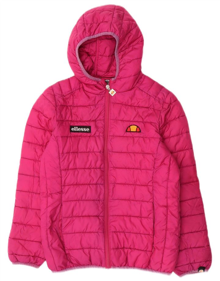 Ellesse Veste matelassée à capuche fille 12-13 ans Rose Polyester