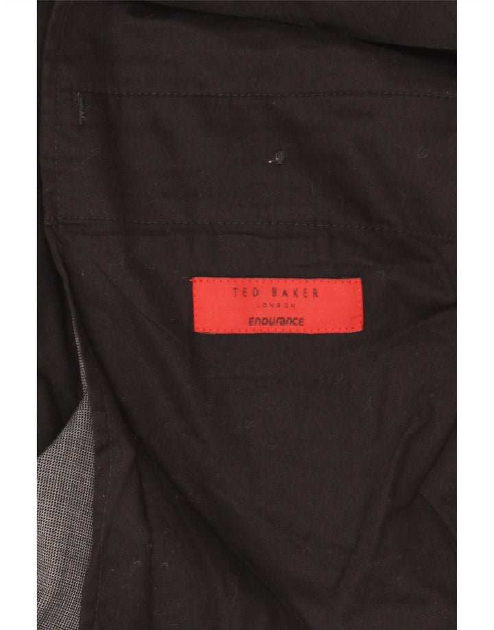 TED BAKER Pantalon de Costume Droit Homme W40 L32 Gris Laine